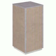 Podium 1 porte push-pull Vertigo T01 MDF naturel et béton 45x45x90cm
