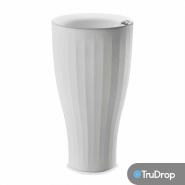 Pot rond blanc cup de 41 cm de haut avec trudrop one