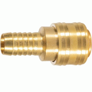 Raccord rapide avec raccord cannelé pour tuyau air comprimé ø 13 mm Raccord rapide avec raccord cannelé pour tuyau air comprimé ø 13 mm
