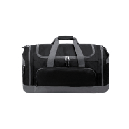 Sac de sport - plusieurs compartiments zippés - bandoulière réglable - polyester 600D - couleur noir - 960 g Sac de sport - plusieurs compartiments zippés - bandoulière réglable - polyester 600D - couleur noir - 960 g