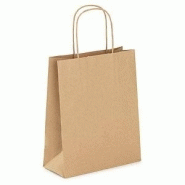 Sac papier kraft brun 26+14 x 32cm