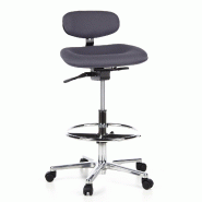 Siège technique / Tabouret technique / Tabouret à roulettes WORK MF, anthracite hjh OFFICE - gris polyester 608320 Siège technique / Tabouret technique / Tabouret à roulettes WORK MF, anthracite hjh OFFICE - gris polyester 608320