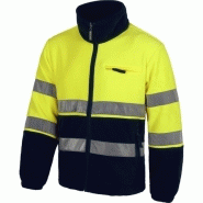 Veste polaire bicolore réfléchissante - workteam