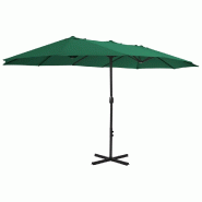 VidaXL Parasol d'extérieur et mât en aluminium 460x270 cm vert Modèle Titan Panorama Riviera - vert 44867