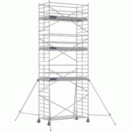 Échafaudage roulant aluminium DOCKER 150 version lisses - Hauteur de travail : 8,90 m - DUARIB - 7230070 Échafaudage roulant aluminium DOCKER 150 version lisses - Hauteur de travail : 8,90 m - DUARIB - 7230070