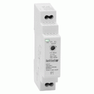 Alimentation 230Vca/5Vcc, puissance 15W. Fixation rail-din, largeur 1 module - LETTEL - AMP1-12-5 Alimentation 230Vca/5Vcc, puissance 15W. Fixation rail-din, largeur 1 module - LETTEL - AMP1-12-5