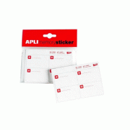 Apli Bloc de 140 étiquettes MemorySticker blanches, format 50 x 30 mm (35 feuilles / bloc) - 8410782125587