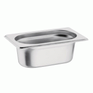 Bac Gastronorme inox GN 1/9 65mm - 176 x 65 x 108 mm - VOGUE - 0615402042413