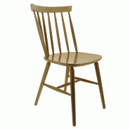 Chaise d'intérieur Nancy en bois finition naturelle - par 2