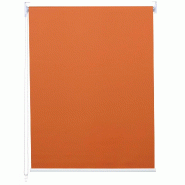 Décoshop26 - Store enrouleur de fenêtre occultant protection solaire store à tirage latéral 60x230cm opaque orange 04_0004444 - 3000463032690