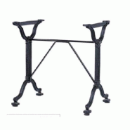 Emh Pied de table bistrot double RÉTRO fonte noire H72 cm - noir fonte BISPIEDH72FONTRETDBL