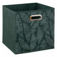 FIVE Boîte de rangement Vert avec déco 31 x 31 x 31 cm - vert JJ5315 FIVE Boîte de rangement Vert avec déco 31 x 31 x 31 cm - vert JJ5315