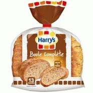 Harry's boule pain complÈte tranchÉ 400 g