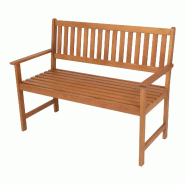 Helloshop26 - Banc de jardin pour 2 personnes bois d'eucalyptus 120 x 58 x 90 cm naturel 03_0008962 - 3000224441907 Helloshop26 - Banc de jardin pour 2 personnes bois d'eucalyptus 120 x 58 x 90 cm naturel 03_0008962 - 3000224441907