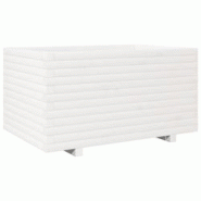 Helloshop26 - Jardinière bac lit surélevé plantes fleurs terrasse jardin 90 x 60 x 49,5 cm bois de pin massif blanc 02_0038027 - 3000217651832 Helloshop26 - Jardinière bac lit surélevé plantes fleurs terrasse jardin 90 x 60 x 49,5 cm bois de pin massif blanc 02_0038027 - 3000217651832