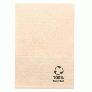 Serviette en ouate recyclée naturel "Mini servis" 1 pli 17x17cm - par 9600