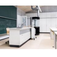 Sorbonne de laboratoire transparente mobile et pédagogique