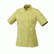 Veste de cuisine femme manches courtes Unera polycoton pistache T.L Robur - L polyester 3609120550203 Veste de cuisine femme manches courtes Unera polycoton pistache T.L Robur - L polyester 3609120550203