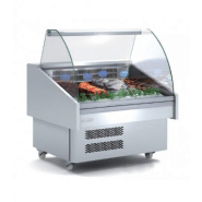 Vitrine réfrigérée mobile, avec étagère intermédiaire, kit de vitrage coulissant, système d'évaporation, lumière en façade et rideau de nuit - ceec-cc docriluc Vitrine réfrigérée mobile, avec étagère intermédiaire, kit de vitrage coulissant, système d'évaporation, lumière en façade et rideau de nuit - ceec-cc docriluc