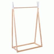 Atmosphera - Portant à vêtements en bois 78x38x126cm - JJ1288