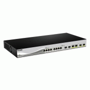 D-Link DXS-1210-12SC/E commutateur réseau Géré L2 10G Ethernet (100/1000/10000) 1U Noir, Argent_0