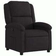 Fauteuil inclinable Noir Tissu Modèle Elmonel - 371753