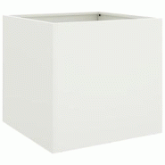 Helloshop26 - Jardinière bac lit surélevé plantes fleurs terrasse jardin 49 x 47 x 46 cm acier blanc 02_0037621 - 3000214265131 Helloshop26 - Jardinière bac lit surélevé plantes fleurs terrasse jardin 49 x 47 x 46 cm acier blanc 02_0037621 - 3000214265131
