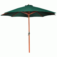 Helloshop26 - Parasol diamètre 3 m vert 02_0008733 - vert Bois massif 3000465447768