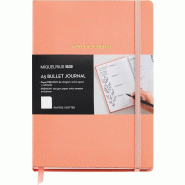 MIQUELRIUS Carnet Bullet Journal A5, 192p./96 feuilles papier 100 g/m², couv. Abricot, dot grid - 8422593015100