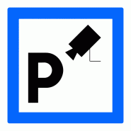 Panneau services parc de stationnement sous vidéoprotection CE9 - WP Signalisation Panneau services parc de stationnement sous vidéoprotection CE9 - WP Signalisation