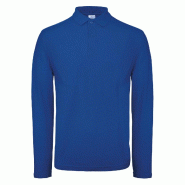 Polo homme ID.001 manches longues Royal Blue XXL 100% Coton - XXL bleu 5401007207532