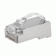 ROLINE Connecteur modulaire blindé Cat.6A (Classe EA), Easy Passthrough, pour câble solide/tresse, 10 unités ROLINE Connecteur modulaire blindé Cat.6A (Classe EA), Easy Passthrough, pour câble solide/tresse, 10 unités