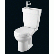 Toilette - wc gain de place avec lave mains integre gain de place duo sh - blanc Toilette - wc gain de place avec lave mains integre gain de place duo sh - blanc