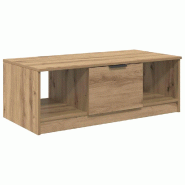VidaXL Table basse Chêne artisanal 102 x 50 x 36cm Bois d'ingénierie Modèle Luna Chic - 880520