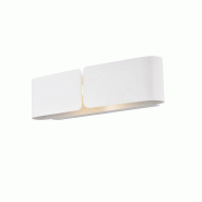 BeLight Hug Applique Avec Diffuseur Découpé Laser En Fer Laqué Blanc 2 Lumières .45 P.10 Bl316-Ap2-Bco - blanc 8057724580723