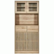 Buffet de cuisine en bois Klaus The Home Deco Factory - marron 3664944612803 Buffet de cuisine en bois Klaus The Home Deco Factory - marron 3664944612803