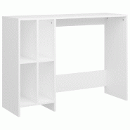 Bureau d'ordinateur portable blanc bois d'ingénierie Modèle Lofty Bois - blanc Bois manufacturé 808341