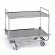 Chariot de service renforcé Sammic - Inox 18/10, 3 plateaux, capacité de charge 130 kg - gris métal sammic_5860610 Chariot de service renforcé Sammic - Inox 18/10, 3 plateaux, capacité de charge 130 kg - gris métal sammic_5860610