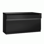Comptoir caisse TORONTO - L1800 mm - Plan de travail en granit Noir - P900