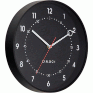 Horloge murale en résine Fresco noir Karlsson - noir 8714302770036 Horloge murale en résine Fresco noir Karlsson - noir 8714302770036
