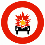 Panneau B18a - Accès interdit aux véhicules transportant des matières explosives ou facilement inflammables - WP Signalisation Panneau B18a - Accès interdit aux véhicules transportant des matières explosives ou facilement inflammables - WP Signalisation