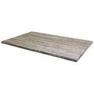 Plateau rectangulaire de table extérieur Werzalit 110x70cm décor montpellier