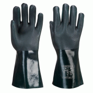 Portwest - Gants en PVC double trempage avec paume finition sablée 35cm #A0D468 Taille 11 - 5036108419425