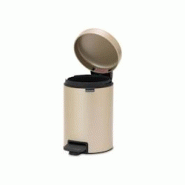 Poubelle icon 3l champagne -  Or  Plastique Brabantia 23.5x16.8 cm - doré plastique 8710755304408