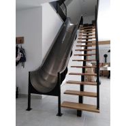 Escalier toboggan inox