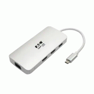Tripp Lite U442-DOCK12-S station d'accueil USB 3.2 Gen 2 (3.1 Gen 2) Type-C Argent