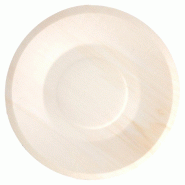 Assiette ronde bois de peuplier Ø19x1,5cm - par 50