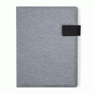 Bloc-notes dans un porte-documents pratique gris - 8412536822032
