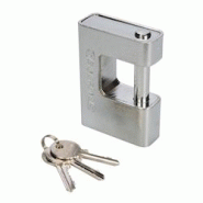 Cadenas Monobloc Blindé 90 mm – Sécurisé, Résistant aux Effractions – Protection Optimale - Silverline - gris 5060012965310 Cadenas Monobloc Blindé 90 mm – Sécurisé, Résistant aux Effractions – Protection Optimale - Silverline - gris 5060012965310