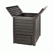 Composteur thermo wood + grille de fond - brun - 600 litres